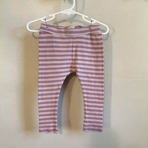 Kate Quinn Purple Stripe Leggings | Organic Cotton 18-24 m